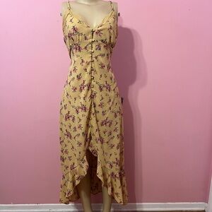 Floral Yellow Dress